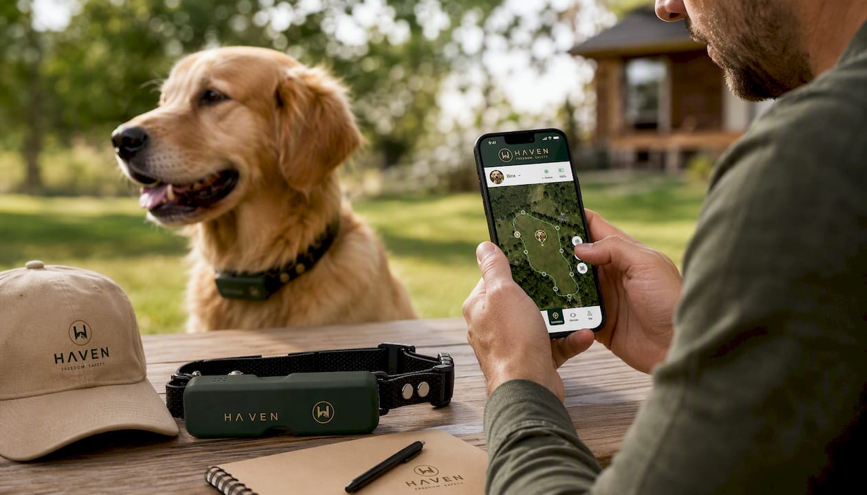 NAXWAVE Wireless GPS Dog Fence and Tracking Collar