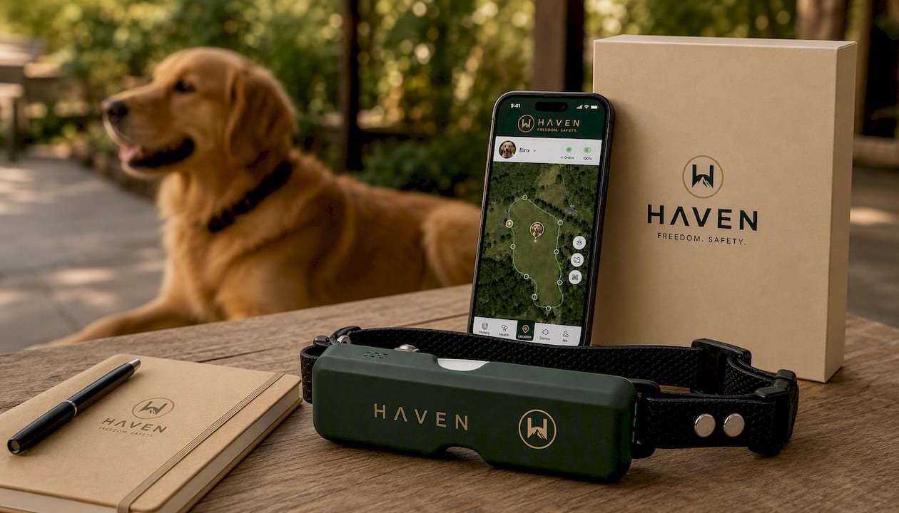 NAXWAVE Wireless GPS Dog Fence and Tracking Collar