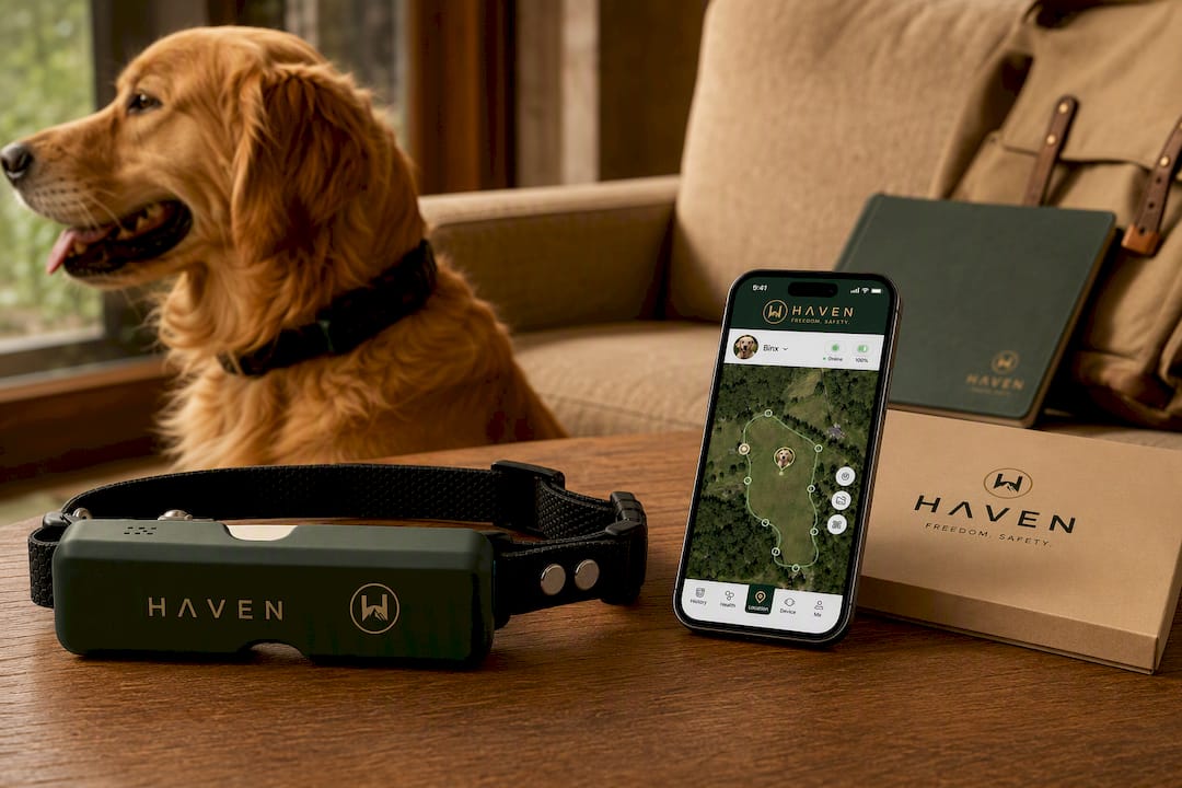 NAXWAVE Wireless GPS Dog Fence and Tracking Collar