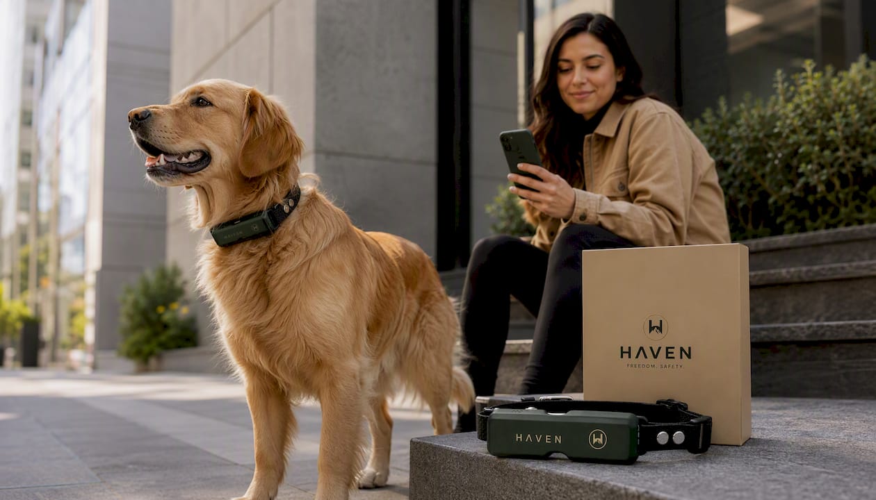 NAXWAVE Wireless GPS Dog Fence and Tracking Collar