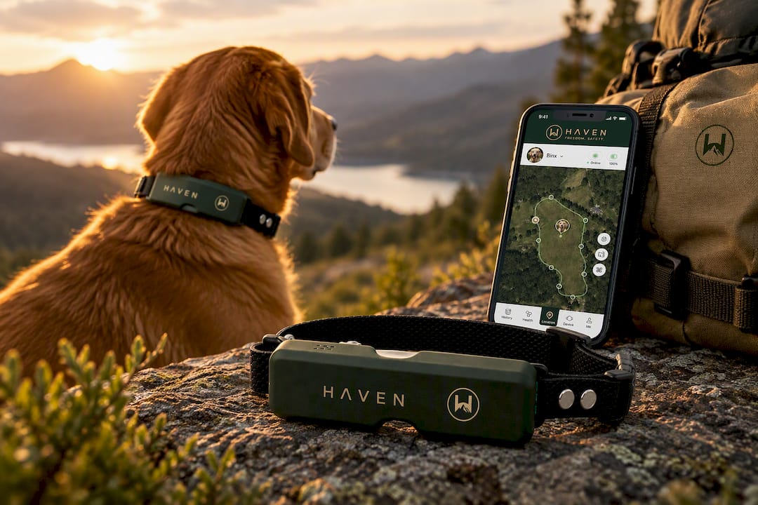 NAXWAVE Wireless GPS Dog Fence and Tracking Collar