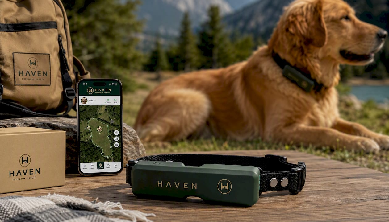 NAXWAVE Wireless GPS Dog Fence and Tracking Collar