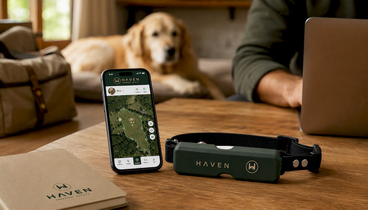 NAXWAVE Wireless GPS Dog Fence and Tracking Collar