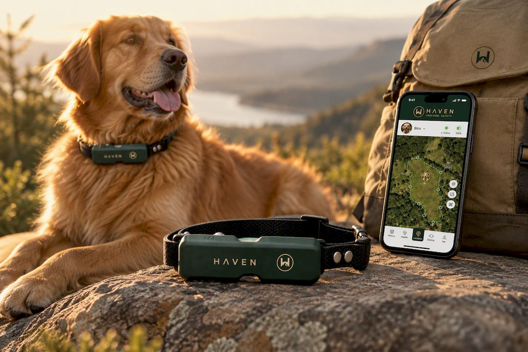NAXWAVE Wireless GPS Dog Fence and Tracking Collar