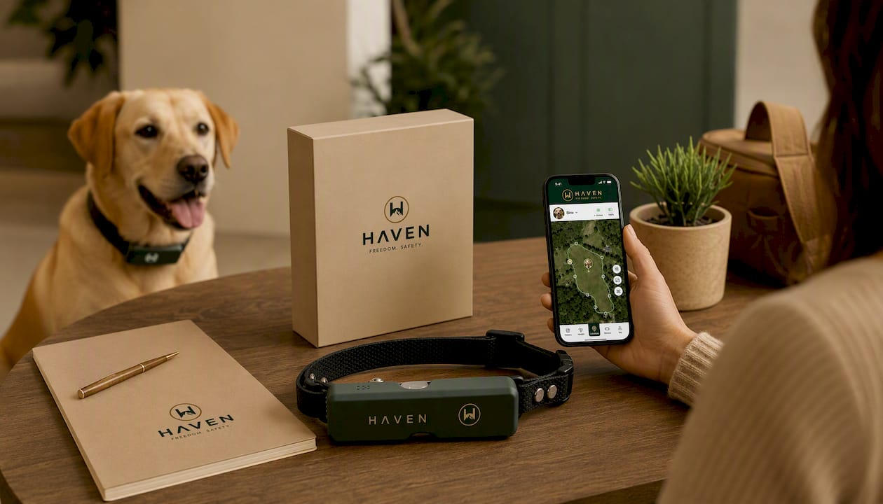NAXWAVE Wireless GPS Dog Fence and Tracking Collar
